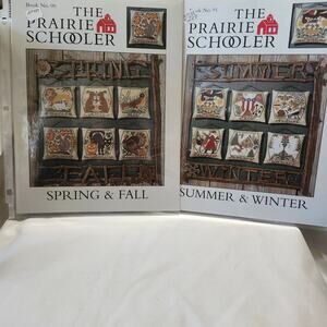 2 Prairie Schooler Charts Spring Fall Book 90 Summer Winter Book 91 B27